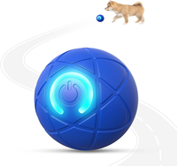 Balle intelligente automatique pour animaux de compagnie - Jouet interactif électrique pour l'entraînement des chiens et le jeu des chats, auto-motrice, en matériau PP gravitationnel