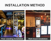 Kiosque de libre-service, borne de paiement automatique, terminal de point de vente avec lecteur de carte NFC, écran tactile pour magasin de détail