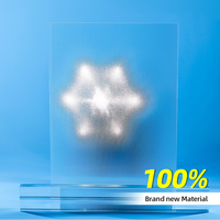 Panneau en plastique acrylique prismatique à motifs de haute qualité, feuille diffuseur prismatique micro-pyramide transparente