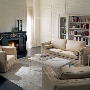 Klassieke Europese Design Echt Lederen Sofa <span class=keywords><strong>Suite</strong></span> <span class=keywords><strong>Lounge</strong></span> Sectional Voor Woonkamer Meubels Voor Appartement - Product Image 6