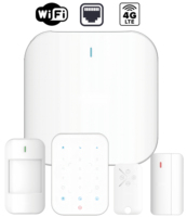 Détecteur de contact magnétique sans fil pour porte et fenêtre, capteur pour système d'alarme domestique IP 4G GSM, technologie sans fil FHSS, protocole SIA CID