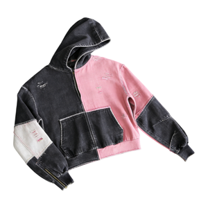 Sudadera con Capucha Personalizada, Tela Premium, Bordado Extra Grande, Lavado Ácido, Calidad Premium, Estilo Urbano, Ropa Casual Diaria para Hombre - Product Image 2