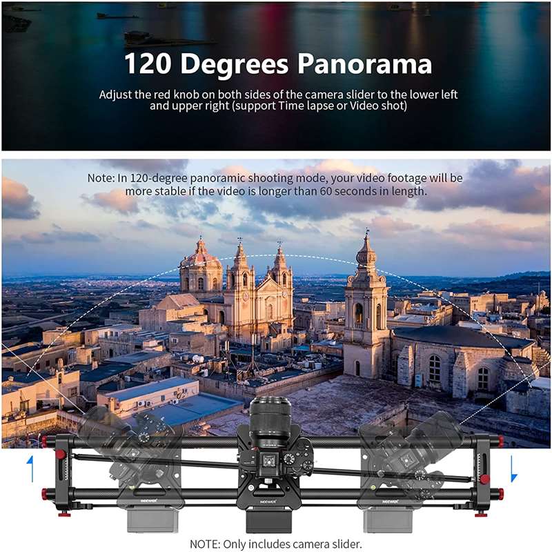 Neewer 31.5/80cm Motorized Camera Slider - Wireless Control