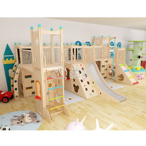 Moetry Ensemble d'activités d'escalade en bois éducatif Montessori pour aire de jeux intérieure, pour école maternelle, garderie, école - Écologique - Product Image 6