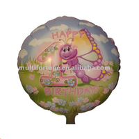 Ballon en feuille d'aluminium rond de 18 pouces de l'usine de SHANGHAI pour les décorations de fête d'anniversaire et de Noël pour bébé, à usage unique