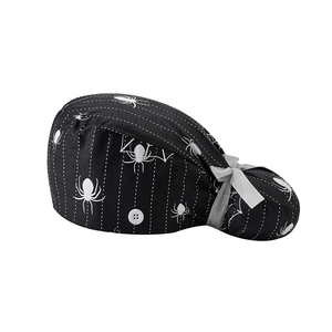 Nuevos gorros desechables con estampado de calabaza de Halloween, gorros de trabajo transpirables para enfermería, para dentistas, laboratorios, hospitales de mascotas, clínicas de belleza y personal sanitario. - Product Image 2