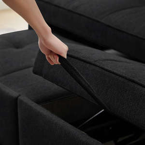 أثاث غرفة معيشة قابل للتحويل من الشركة المصنعة ، أريكة فوتون من القماش قابلة للطي للشقق ذات المساحة الصغيرة - Product Image 4