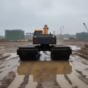 Ponton d'excavatrice amphibie en <span class=keywords><strong>acier</strong></span> haute résistance avec <span class=keywords><strong>prix</strong></span> compétitif d'usine - Product Image 5