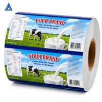 Rollo de película para sobres con logo personalizado, grado alimenticio para leche en polvo, rollo termosellable, embalaje lácteo, fabricante mayorista