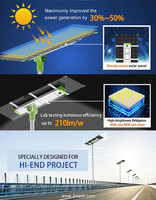 Lampe solaire Anern 60W avec caméra intégrée, lampadaire solaire pour autoroute et jardin, lampadaire solaire LED extérieur 100W 150W 200W
