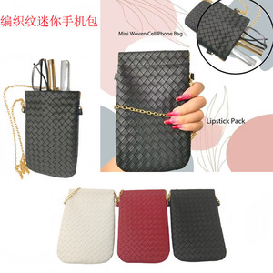 Bolso bandolera con textura tejida para mujer, bolso para teléfono de 7 pulgadas, portátil, para uso diario - Product Image 3