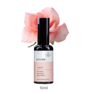 Etiqueta privada Orgánica Rose Lightening Hidratante para la piel Hidratante Antienvejecimiento Antiarrugas Blanqueamiento Crema facial Loción