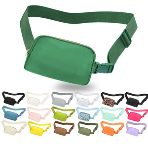 Unisex phòng tập thể dục không thấm nước Nylon Fanny gói Eo Túi ví cho phụ nữ ngực Túi Crossbody dễ thương vành đai Thể Thao Túi - Product Image 1