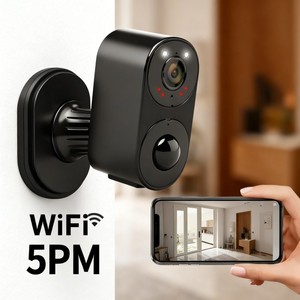 迷你可充电安全 WiFi 家用 PIR 运动检测两路音频远程便携式防水夜视 CMOS 摄像头 - Product Image 1