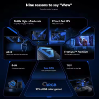 Monitor Gaming Mijia Redmi G27i de 27 Pulgadas, 200MHz, 1ms, 99% sRGB, IPS LCD, Ángulo de Visión de 178°, Brillo de 250cd/m², DP