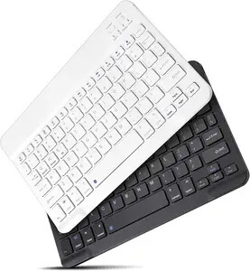BT白色7英寸59个带剪刀脚平板键盘的pc mac android