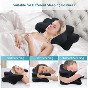 Almohada Ortopédica Clásica con Logotipo Personalizado, Almohada de Espuma Viscoelástica para Cuello y Cervicales, Almohada Ortopédica con Contorno para Coxis - Product Image 3