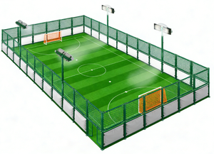 Terrain de football en gazon artificiel personnalisé, gazon synthétique de haute qualité, vert, en rouleau, équipement sportif complet - Product Image 3