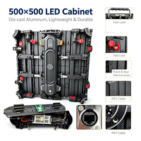 Écran LED flexible d'intérieur P3.91, panneau LED incurvé souple pour location de scène et publicité