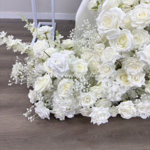 Bán buôn thực tế tươi cảm giác đám cưới lối đi trang trí hoa trắng lối đi hoa nhân tạo lối đi đám cưới Hoa - Product Image 3