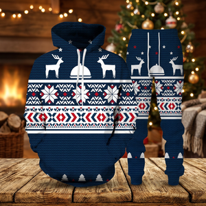 Sweat à capuche pour homme personnalisé pour Noël, confortable et tendance, 100% polyester, Noël avec logo personnalisé, faible MOQ - Product Image 3