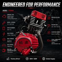 Moteur de moto 300cc refroidi par eau, 12,5 kW, embrayage manuel, démarrage électrique, unité de puissance complète pour moto - Vente en gros