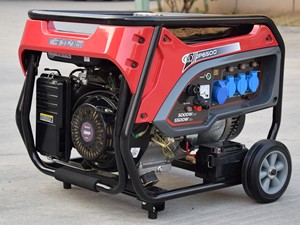 เครื่องกำเนิดไฟฟ้าเบนซินขนาดเล็ก 8kw 8kva รุ่น JP9500 เครื่องยนต์ 500cc ระบายความร้อนด้วยอากาศ สตาร์ทอัตโนมัติและแบบดึงกลับ 110V-380V/50-60Hz - Product Image 3