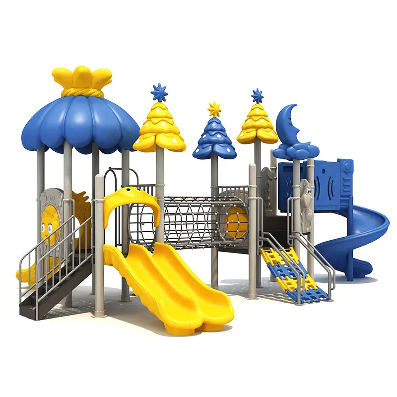 Детский открытый парк, детские игры для скалолазания и двойные горки, оборудование для детских игровых площадок на открытом воздухе