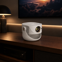 Projecteur intelligent à mise au point manuelle, correction automatique de la distorsion trapézoïdale verticale, courte focale, compatible 3D intégré, vidéo home cinéma 120 pouces