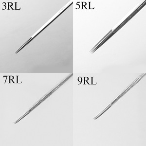 Agujas de Cartucho Desechables de Acero Inoxidable de 0.3mm y 0.35mm para Tatuajes, Tipo Shader y <span class=keywords><strong>Magnum</strong></span>, 50 Unidades/Caja, Forma Redonda/Cruzada/En Arco, Esterilizadas - Product Image 3