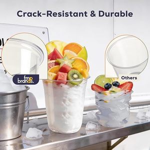 Gobelets ronds jetables transparents de 16 oz avec couvercles et pailles, sans BPA, pour bubble tea, café, milkshakes, boissons froides et fêtes - Product Image 3