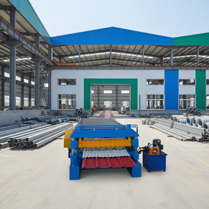 Máquina Formadora de Tejas de Zinc con Control PLC, Motor de Alta Potencia y Caja de Cambios <span class=keywords><strong>para</strong></span> Paneles de Techo de Acero de Color, Fácil Operación - Product Image 1