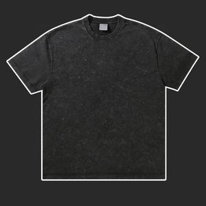 MT2691 Nuevas llegadas Venta al por mayor de peso pesado personalizado 300 Gsm 100% Camisetas de algodón Vintage lavado Camisetas de gran tamaño - Product Image 3