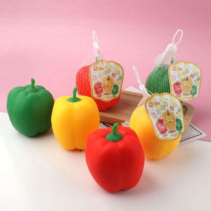 Jouet anti-stress créatif pour enfants, en peluche souple, sensation de <span class=keywords><strong>boue</strong></span>, simulation de légumes (poivron), pour le bureau - Product Image 2