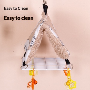 Cuccia Nido Invernale Lusso Caldo per Pappagalli, Modello Little Sun Peony Xuanfeng Tiger Skin, in Poliestere, per Uccelli di Taglia Media, da Esterno, con Supporto a Sospensione - Product Image 5