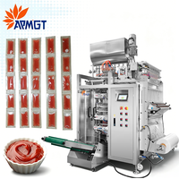 Machine d'emballage automatique pour petite poche pâte tomate 8-10g sauce BBQ piquante, sachet liquide, multivoie