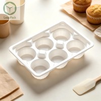 Barquettes en plastique PP jetables pour petits pains, pâtisseries, desserts, gâteaux et pain