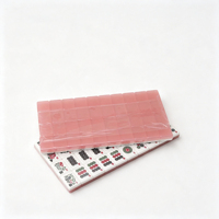 Jeu de tuiles de mahjong américaines en acrylique transparent Jelly Hue pour le divertissement familial en intérieur sur table