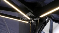 Auvent latéral XL double poteau 270 degrés à LED, robuste, pour SUV, 4x4, camping, overlanding, voyages en plein air