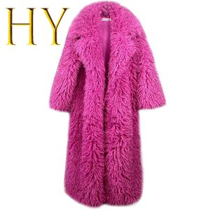 Cappotto Invernale da Donna 2025 Personalizzabile e Colorato, Stile Lussuoso Simil-<span class=keywords><strong>Pelliccia</strong></span>, Lungo Cappotto Femminile che Imita il Pelo di Agnello Mongolo - Product Image 1