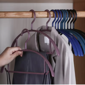 Space Saving Durable European Luxury <strong>Plastic</strong> Semicircle <strong>Hangers</strong> Household Non-slip Multifunctional - Product Image 2