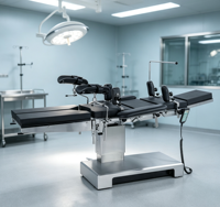 Table d'opération chirurgicale électrique hydraulique Hochey DST-IIID avec glissière de 300 mm, capacité de charge de 320 kg et support en C pour radiographie