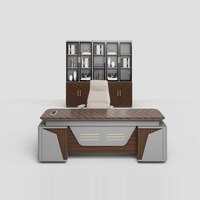 Bureau de direction moderne et luxueux, ergonomique, en métal et en bois, modulaire et extensible, pour la maison ou le bureau scolaire