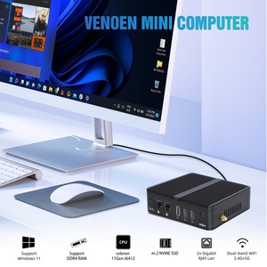 Fansız endüstriyel Mini PC Intel N100 Win10 Linux çift NIC Pfsense RJ45 LAN WiFi yönlendirici <span class=keywords><strong>DDR4</strong></span> bellek abd/ab yeni N95 N100 mikro - Product Image 3
