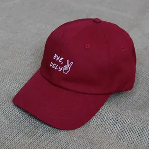 Индивидуальная Кепка унисекс, персонализированные уличные красочные шляпы, винтажная вышивка, 6 панелей, красная хлопковая шляпа для папы