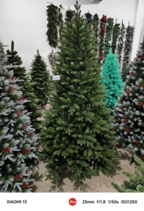 Ensemble de boules de Noël artificielles automatiques de 210 cm, <span class=keywords><strong>sapin</strong></span> de Noël <span class=keywords><strong>artificiel</strong></span> de <span class=keywords><strong>180</strong></span> cm pour la maison - Product Image 2