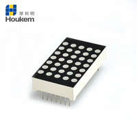Суперкрасный (620-625 нм) 3 мм 5x7 матричный дисплей (22.8x39.1 мм) Houkem-12057-A/BSR CC CA светодиоды