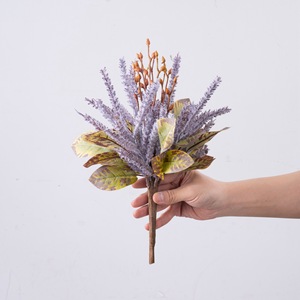 Fleurs séchées Alpine Grass Beauty, plantes artificielles en plastique pour la décoration de la maison et des mariages, couleur café, brun jaunâtre, vertâtre - Product Image 2