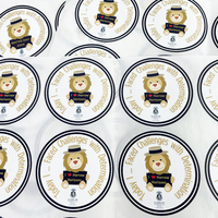 Bouteilles avec logo imperméables de luxe personnalisées autocollants pour étiquettes en vinyle autocollants pour étiquettes d'emballage avec impression en rouleau