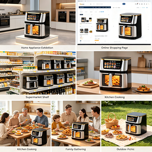 Friteuse à air numérique en acier inoxydable de 8 L grande capacité avec logo personnalisé pour grossistes et détaillants - Product Image 6